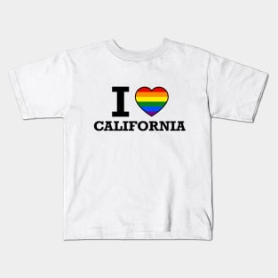 I LOVE CALIFORNIA GAY PRIDE Kids T-Shirt